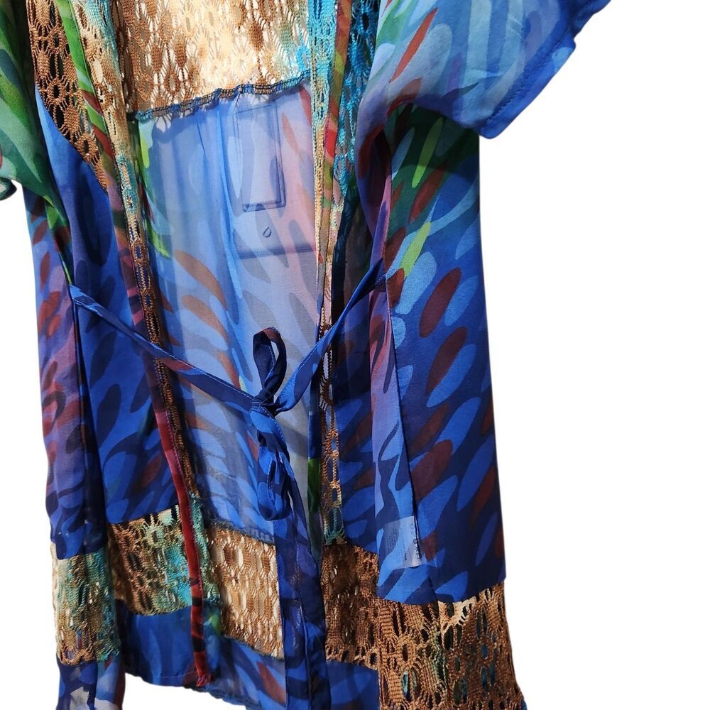 Lily Cover Up Size Large Belted Lightweight Swim Beach Pool Vacations. New - Picture 3 of 8